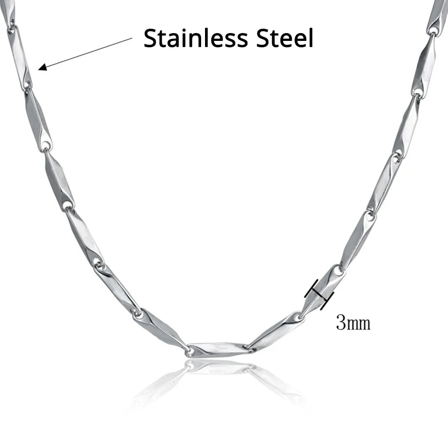 Stainless Steel Gold Chain for Men Women, Golden Stainless Steel Chain Necklace, Gold Color Vintage Collar Necklace Chokers