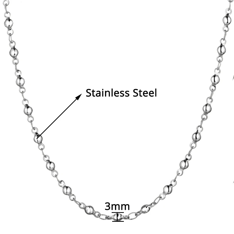 Stainless Steel Gold Chain for Men Women, Golden Stainless Steel Chain Necklace, Gold Color Vintage Collar Necklace Chokers