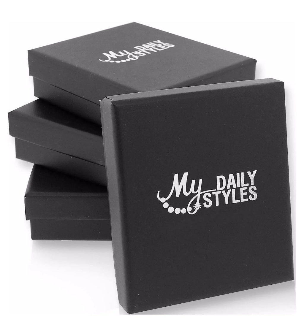 Stainless Steel Simulated Carbon Fiber Two-Tone Link Chain Mens Bracelet