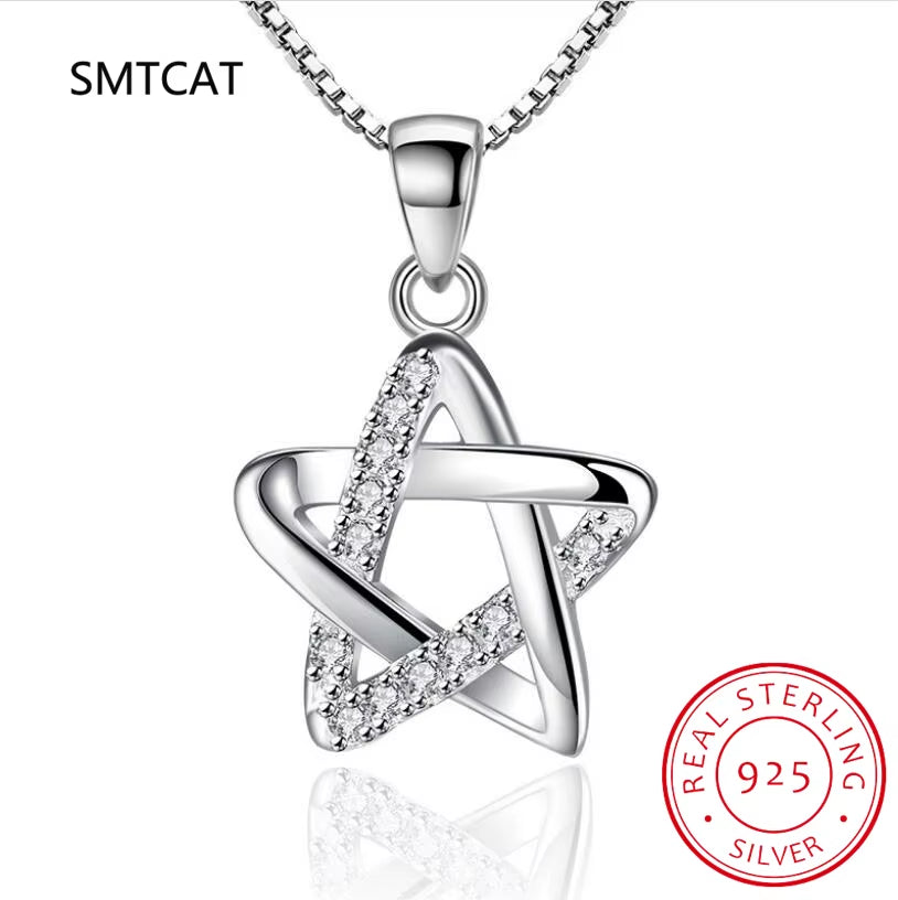 Collare Magen Star of David 925 Sterling Silver Pendant Israel Chain Necklace Women Judaica Jewish Vintage Fine Jewelry