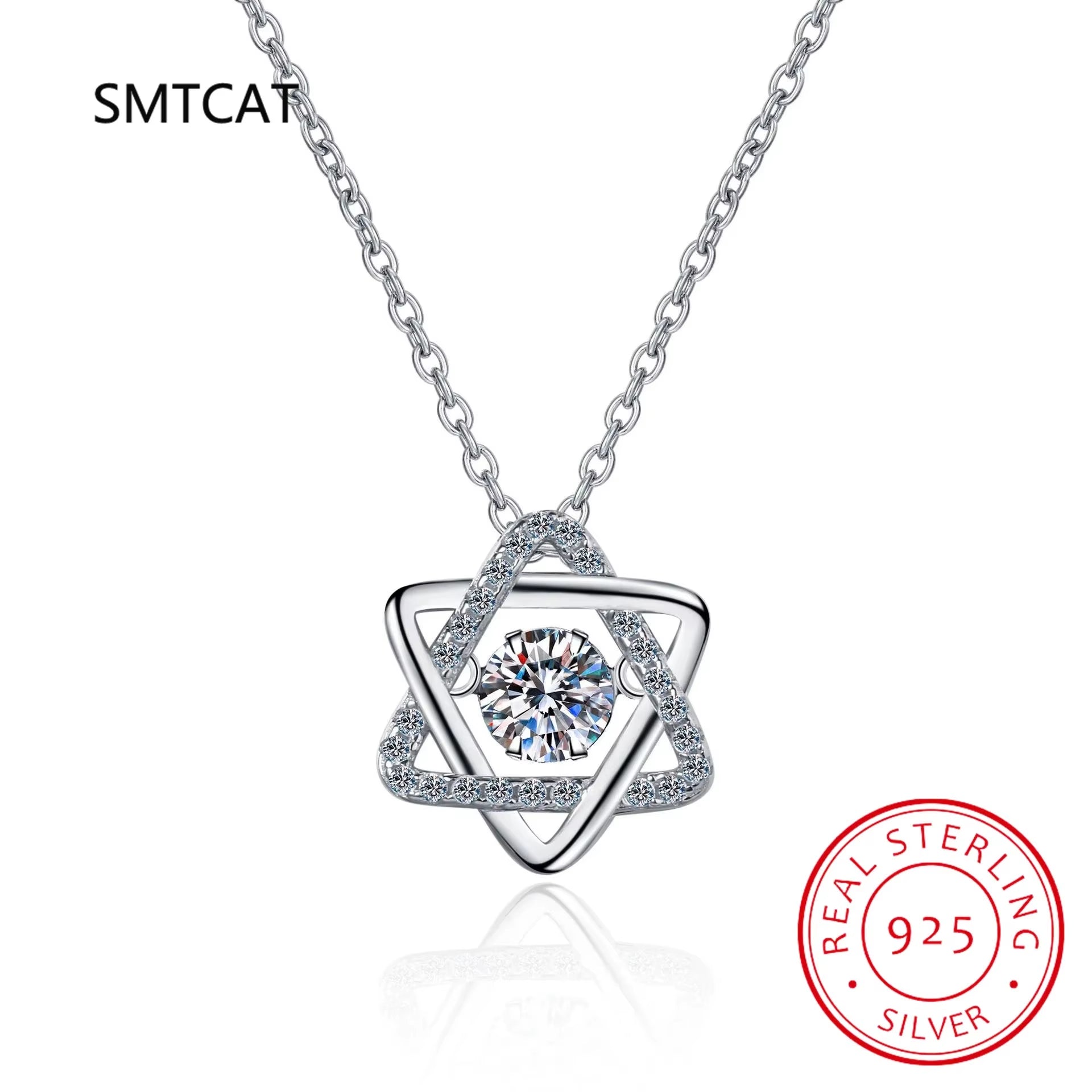 Collare Magen Star of David 925 Sterling Silver Pendant Israel Chain Necklace Women Judaica Jewish Vintage Fine Jewelry