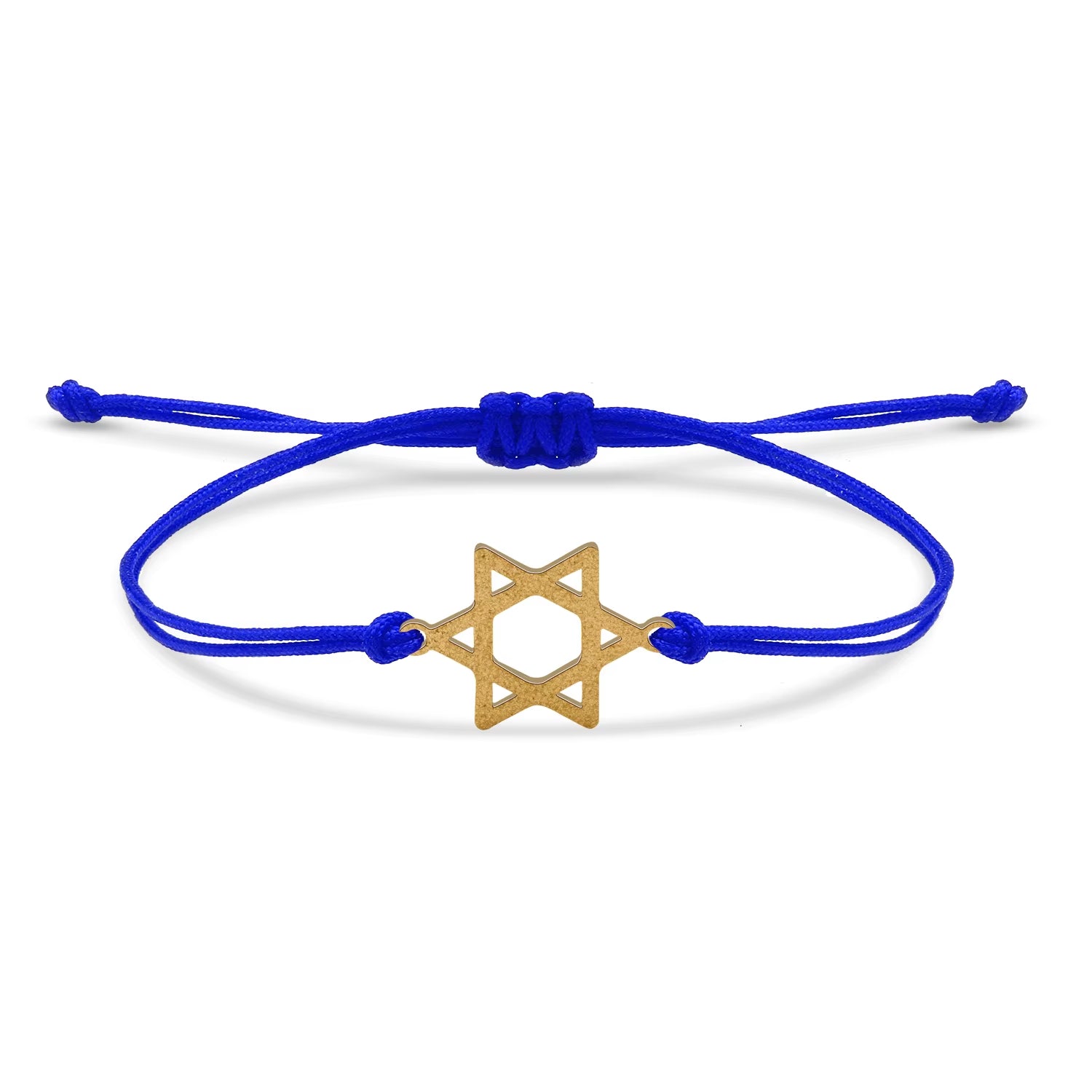 Scrub Stainless Steel Six Jewish Star of David Charm Bracelet Women New Fashion Red String Handmade Adjustable Jewelry Present