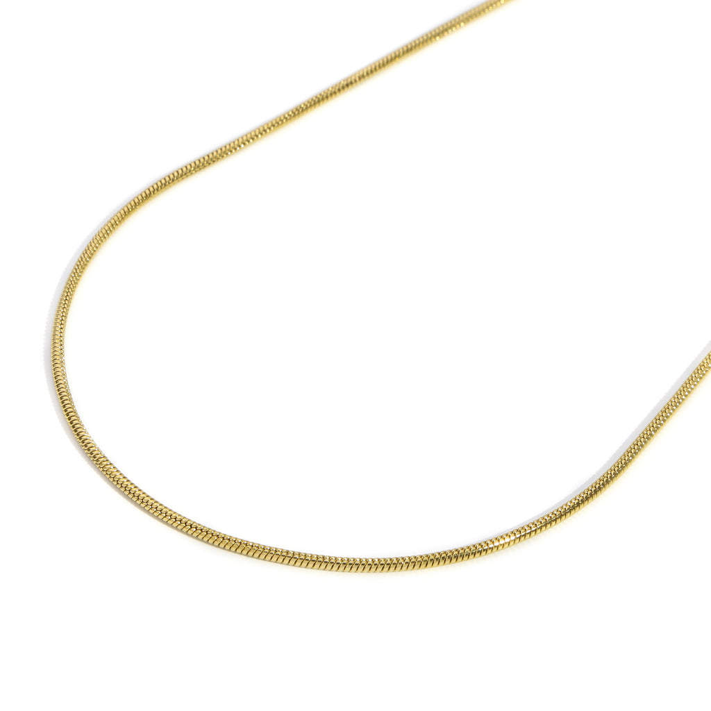 Minimalist Men'S Stainless Steel round Snake Necklace