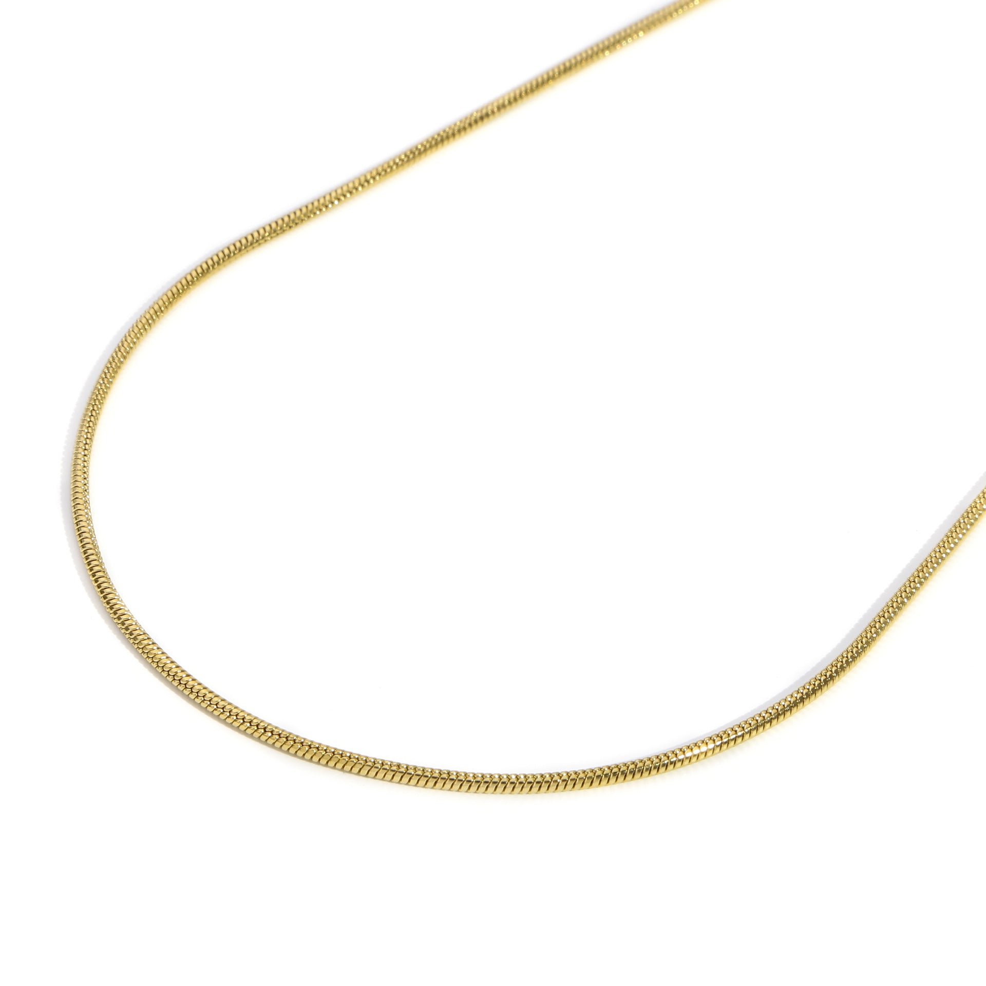 Minimalist Men'S Stainless Steel round Snake Necklace