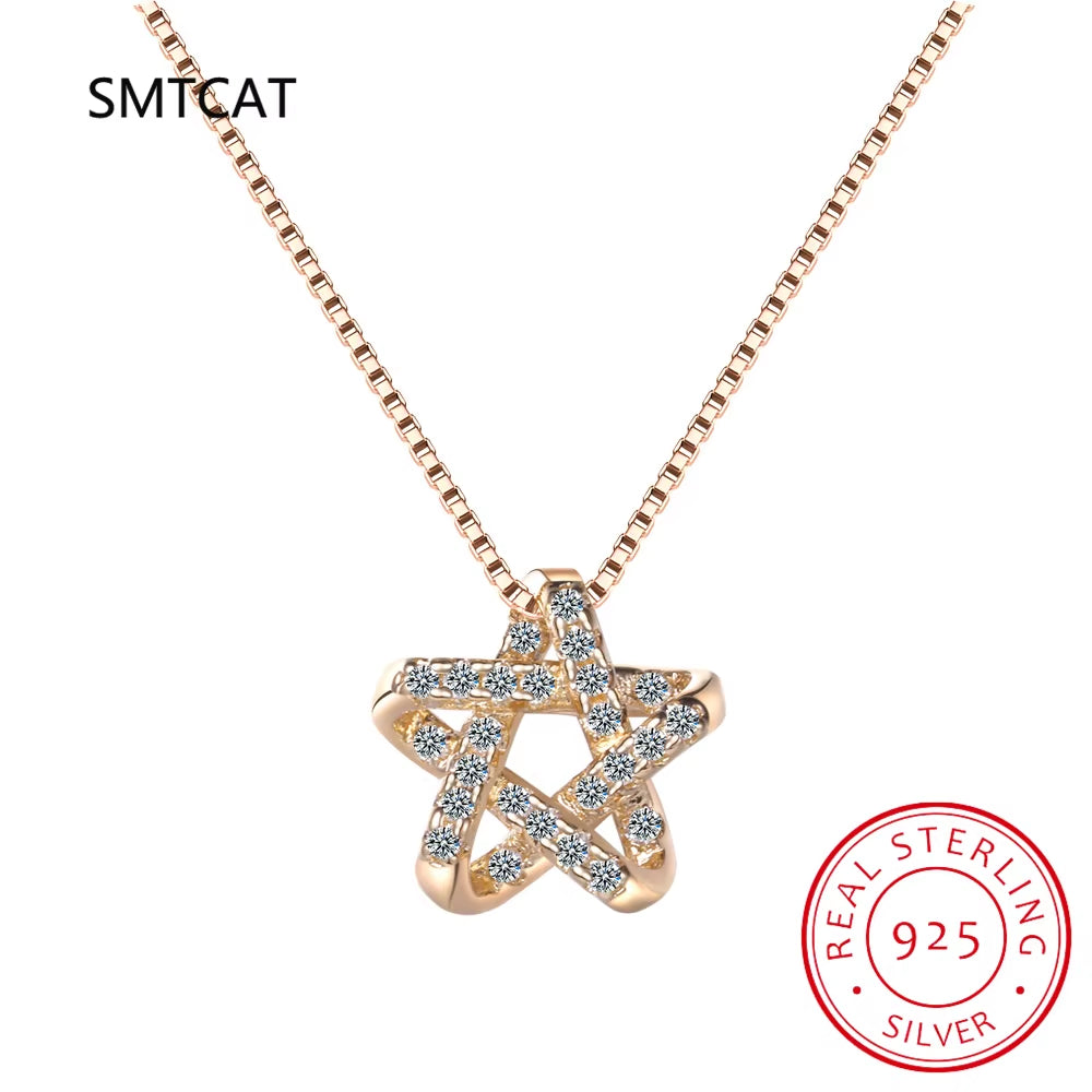 Collare Magen Star of David 925 Sterling Silver Pendant Israel Chain Necklace Women Judaica Jewish Vintage Fine Jewelry