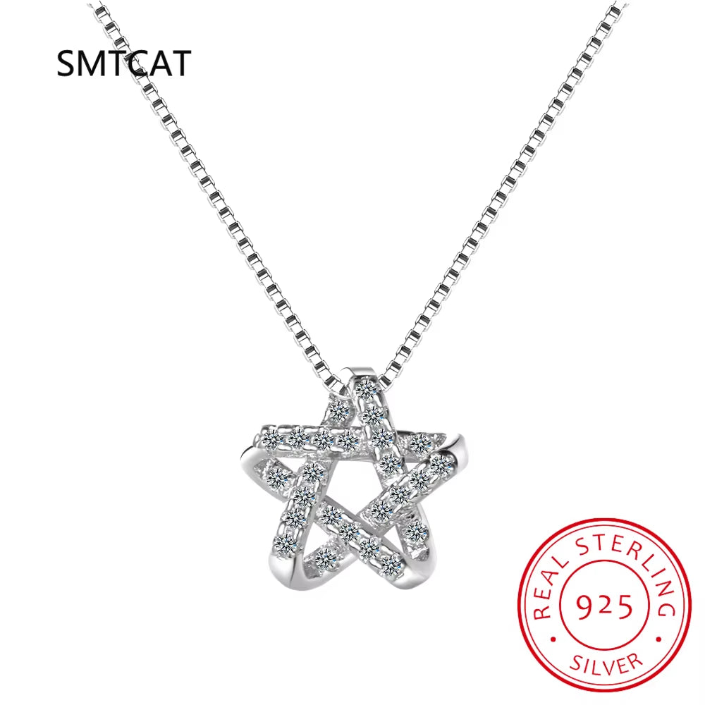 Collare Magen Star of David 925 Sterling Silver Pendant Israel Chain Necklace Women Judaica Jewish Vintage Fine Jewelry