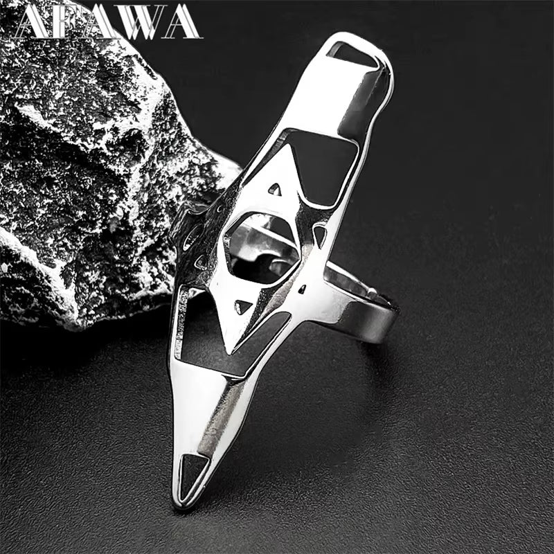 Israel Map Country Pendant Necklace for Women Men Stainless Steel Silver Color Magen Jewish Star of David Hebrew Chain Jewelry