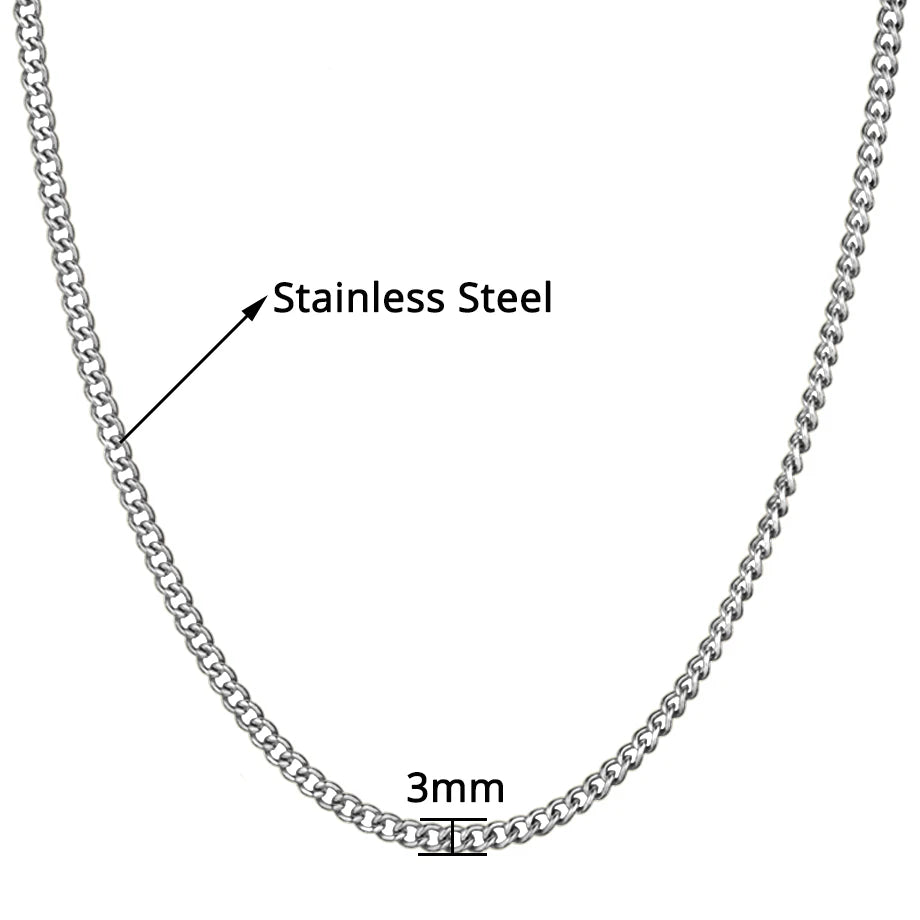 Stainless Steel Gold Chain for Men Women, Golden Stainless Steel Chain Necklace, Gold Color Vintage Collar Necklace Chokers