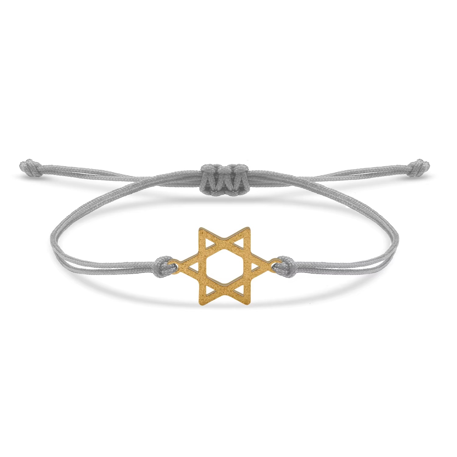 Scrub Stainless Steel Six Jewish Star of David Charm Bracelet Women New Fashion Red String Handmade Adjustable Jewelry Present