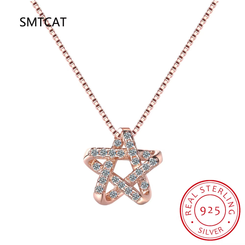 Collare Magen Star of David 925 Sterling Silver Pendant Israel Chain Necklace Women Judaica Jewish Vintage Fine Jewelry